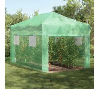 vidaXL Serra per entrare con telaio apribile, verde, 430 x 290 x 315 cm, in acciaio