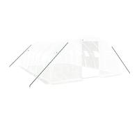 vidaXL Serra con Telaio in Acciaio Bianco 24 m² 6x4x2 m
