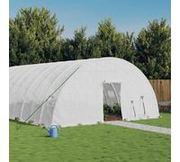 vidaXL Serra con Telaio in Acciaio Bianco 36 m² 6x6x2,85 m