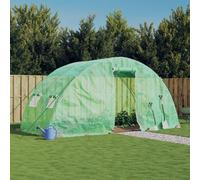 vidaXL Serra con Telaio in Acciaio Verde 10 m² 5x2x2,3 m