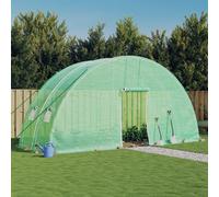 vidaXL Serra con Telaio in Acciaio Verde 12 m² 6x2x2,85 m