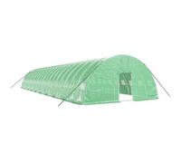 vidaXL Serra con Telaio in Acciaio Verde 120 m² 20x6x2,85 m