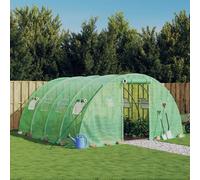 VIDAXL - Serra con Telaio in Acciaio Verde 16 m 4x4x2 m