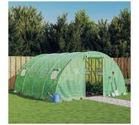 vidaXL Serra con Telaio in Acciaio Verde 16 m² 4x4x2 m