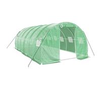 vidaXL Serra con Telaio in Acciaio Verde 18 m² 6x3x2 m