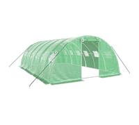 vidaXL Serra con Telaio in Acciaio Verde 24 m² 6x4x2 m