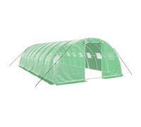 vidaXL Serra con Telaio in Acciaio Verde 32 m² 8x4x2 m