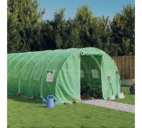vidaXL Serra con Telaio in Acciaio Verde 36 m² 12x3x2 m