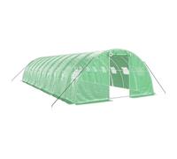 vidaXL Serra con Telaio in Acciaio Verde 40 m² 10x4x2 m