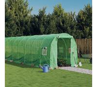 vidaXL Serra con Telaio in Acciaio Verde 44 m² 22x2x2 m