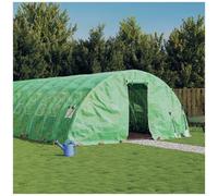 VIDAXL - Serra con Telaio in Acciaio Verde 60 m 12x5x2,3 m