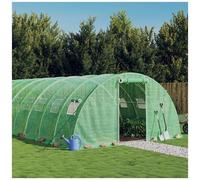 vidaXL Serra con Telaio in Acciaio Verde 72 m² 18x4x2 m
