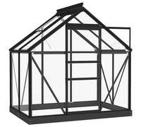 vidaXL Serra in Vetro Antracite 155x103x191 cm Telaio in Alluminio