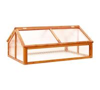 AX Serra Tetto 114x80x50cm Marrone Protezione Piante Ortaggi Fiori Legno 316415