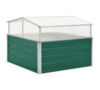 vidaXL Serra Verde 100x100x77 cm in Acciaio Zincato