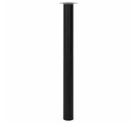 vidaXL Set 2 gambe telescopiche per mobili tavolo nere in ferro 710 mm-1100 mm