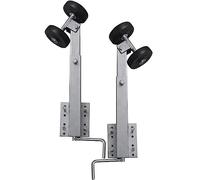 vidaXL Set 2 Supporti Prua a Doppia Ruota per Rimorchio Barca 59-84 cm