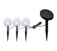 vidaXL - Set 3x Lampioncino Solare A Led Con Picchetti & Pannello