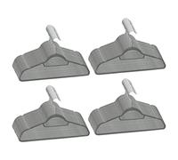 vidaXL Set Appendiabiti 100 pz Antiscivolo Grigio in Velluto