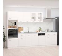 vidaXL Set Armadi da Cucina 7 pz Lyon Bianco in Truciolato
