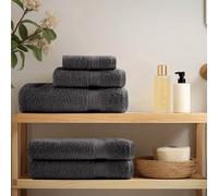 vidaXL Set ASciugamani SOLUND 12 pz Antracite 600 gsm