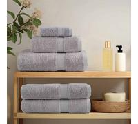 vidaXL Set ASciugamani SOLUND 12 pz Grigio 600 gsm