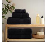 vidaXL Set ASciugamani SOLUND 12 pz Neri 600 gsm
