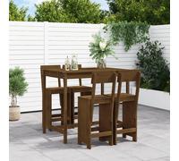vidaXL Set Bar da Giardino 5 pz ambra in Legno Massello di Pino