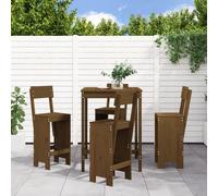 vidaXL Set Bar da Giardino 5 pz ambra in Legno Massello di Pino