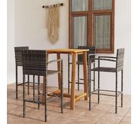 Set Bar da Giardino 5 pz Grigio