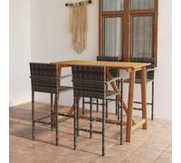 Set Bar da Giardino 5 pz Grigio