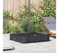 vidaXL Cantilever - Base per ombrellone rotante a 360° per uso esterno, supporto ad alta resistenza con riempimento d'acqua o sabbia, resistente ai raggi UV, con mobilità regolabile e ruote, design