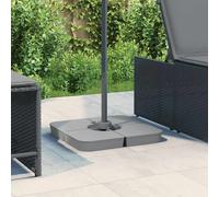vidaXL Set Base per Ombrellone 4 pz con Supporto a Croce 100 kg PP