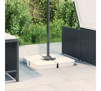 vidaXL Set Base per Ombrellone 4 pz con Supporto a Croce 100 kg PP