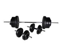 vidaXL - Set Bilanciere + 2 Manubri 60.5kg