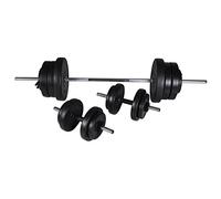 Set bilanciere e 2 manubri 60,5 kg