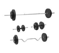 vidaXL Set Bilanciere e Manubri con Dischi 60 kg