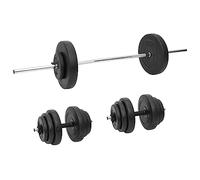 AX Kit 25pz Manubri Allenamento Braccia Schiena Nero Palestra Benessere 3145024