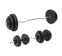 AX Barra Bilanciere Curl/Manubrio 10Dischi 1.25Kg/2Kg/10Kg 4Piastre 5Kg 3145025