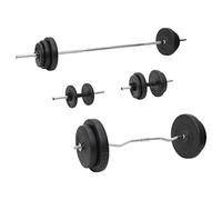 vidaXL Set Bilanciere e Manubri con Dischi 90 kg
