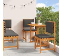 vidaXL Set Bistro da Giardino 4 pcs Marrone Legno di Acacia Massello