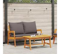 vidaXL Set bistrot 2 pcs Olio Naturale Legno di Acacia Massello