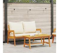 vidaXL Set bistrot 2 Pezzo Olio Naturale Legno di Acacia Massello