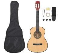 vidaXL Set Chitarra Classica 8 pz per Principianti 3/4 36" Strumenti Musicali