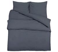 vidaXL Set Copripiumino Antracite 225x220 cm in Cotone