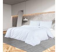 vidaXL Set Copripiumino Bianco 240x220 cm in Cotone