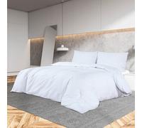 vidaXL Set Copripiumino Bianco 260x240 cm in Cotone