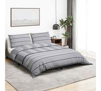 vidaXL Set Copripiumino Grigio Chiaro 260x240 cm in Cotone