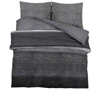 vidaXL Set Copripiumino Grigio Scuro 200x220 cm in Cotone