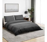 vidaXL Set Copripiumino Grigio Scuro 200x200 cm in Cotone